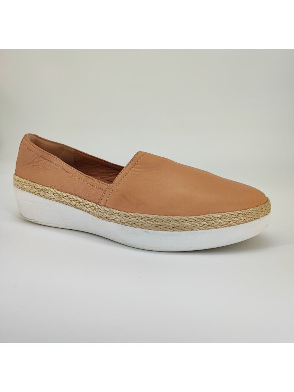 FitFlop Casa Loafer Women's Size 8 US Sneakers Leather Nude K91-137